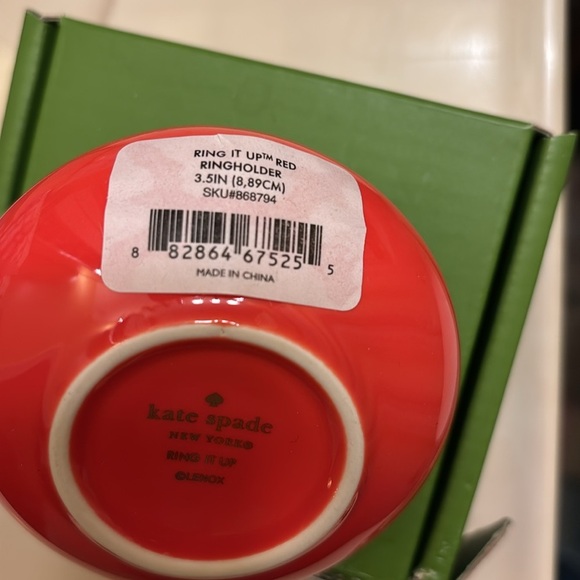 Kate spade Ring it up Red Lenox ring holder - Picture 4 of 6